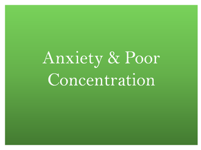 nutritional support for anxiety and concentration